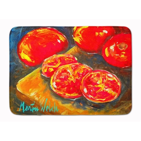 Carolines Treasures Vegetables Tomatoes Slice It Up Machine Washable Memory Foam Mat MW1099RUG